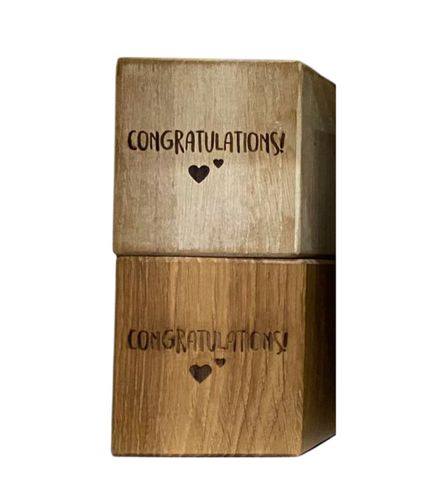 Engraved Candle Cube - 10x10