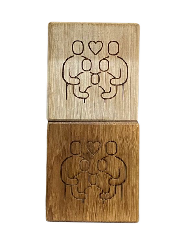 Engraved Candle Cube - 10x10