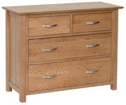 Blue Oak 2+2 Chest Of Drawers