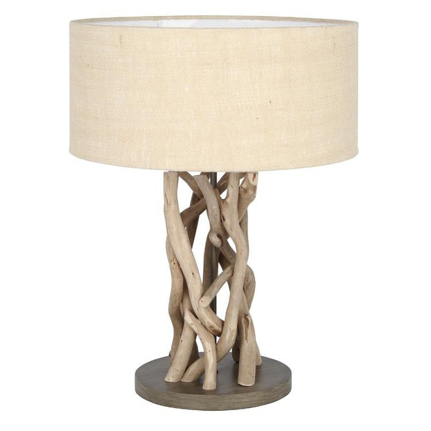 Driftwood & Natural Jute Table Lamp