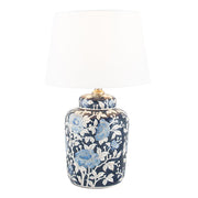 Blue Floral Table Lamp