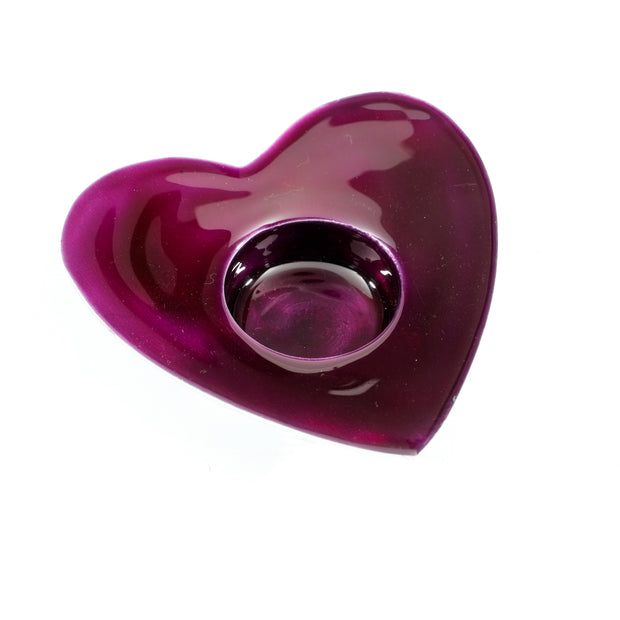 Purple Heart T-Light holder