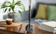 Octagon Desk Lamp, Black Marble
