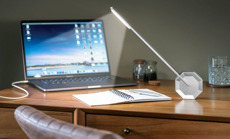Octagon One Desk Lamp, Alumimium – Jersey Oak Furniture