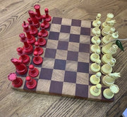 End grain chess board