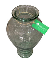 Large Green Glass Vase