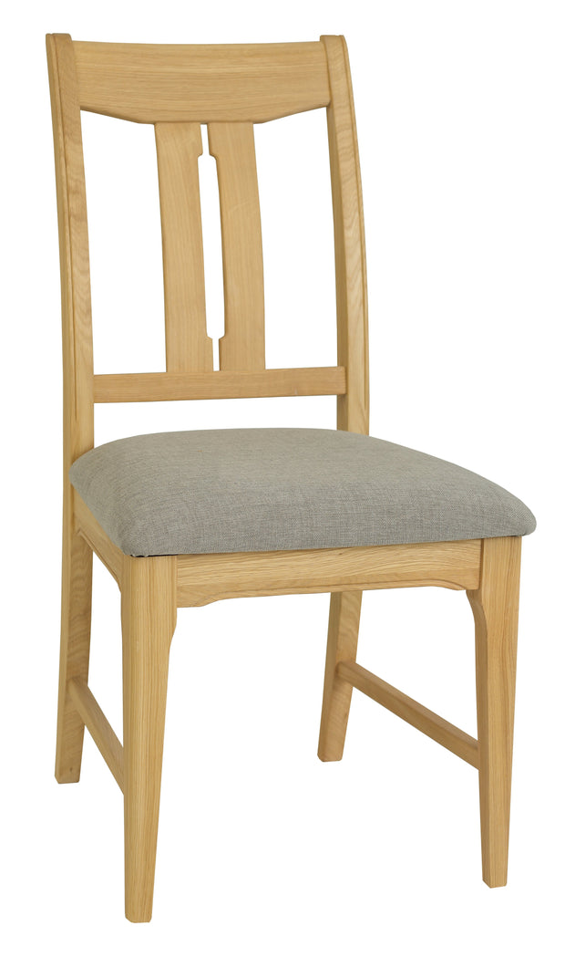 New York Oak Vermont Chair (Seat in Fabric)