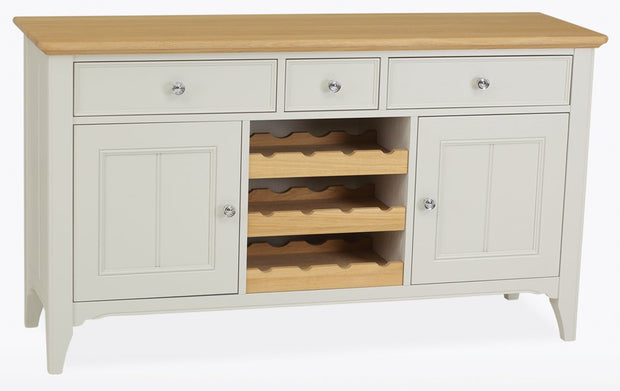 New York Painted Sideboard with Wine Rack