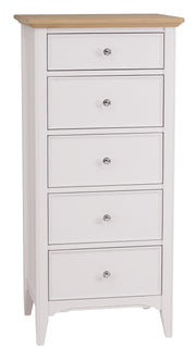 New York Painted Chest of 5 Drawers