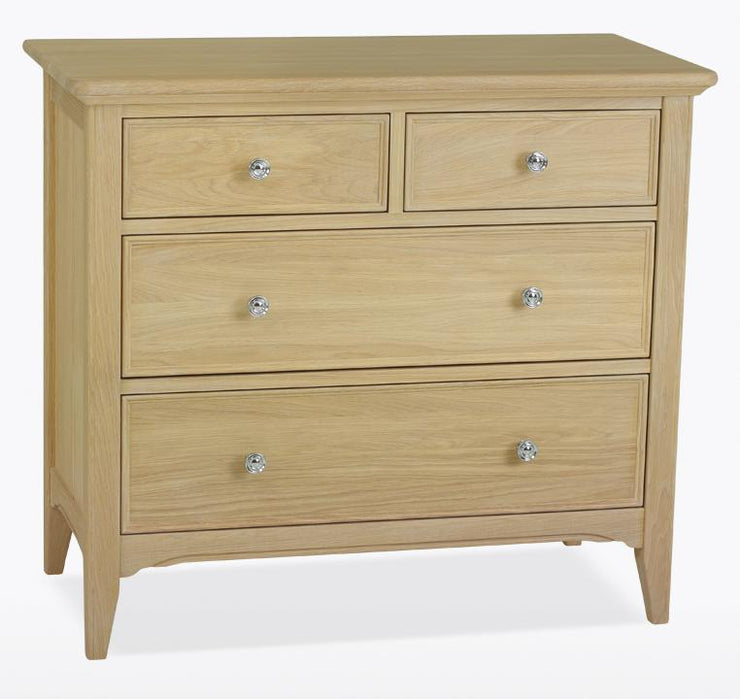 New York Oak Chest of 4 Drawers (2+2)