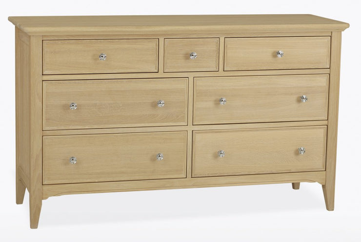 New York Oak Chest of 7 Drawers (4+3)