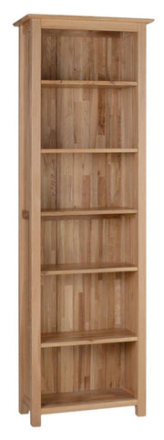 Blue Oak 6ft Narrow Bookcase