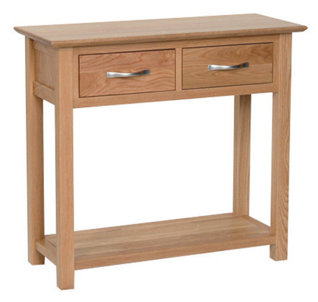 Blue Oak Console with 2 Drawers