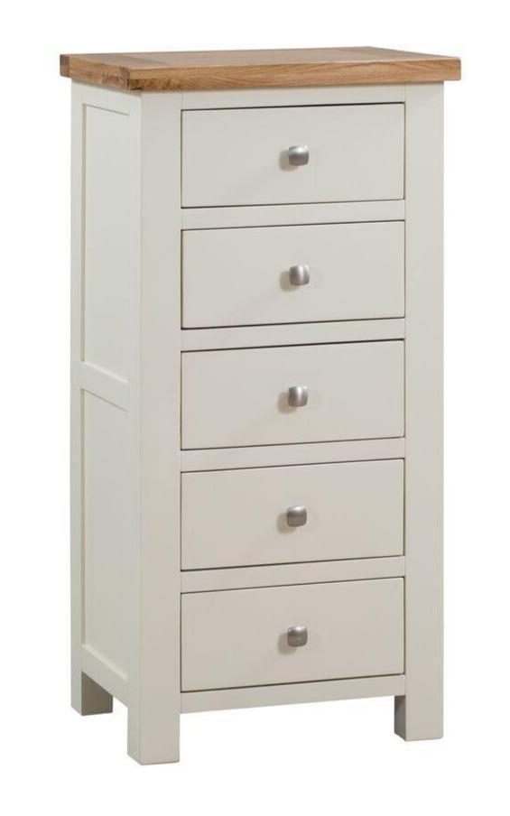 Derwent Painted  5 Drawer Tall Chest Of Drawers