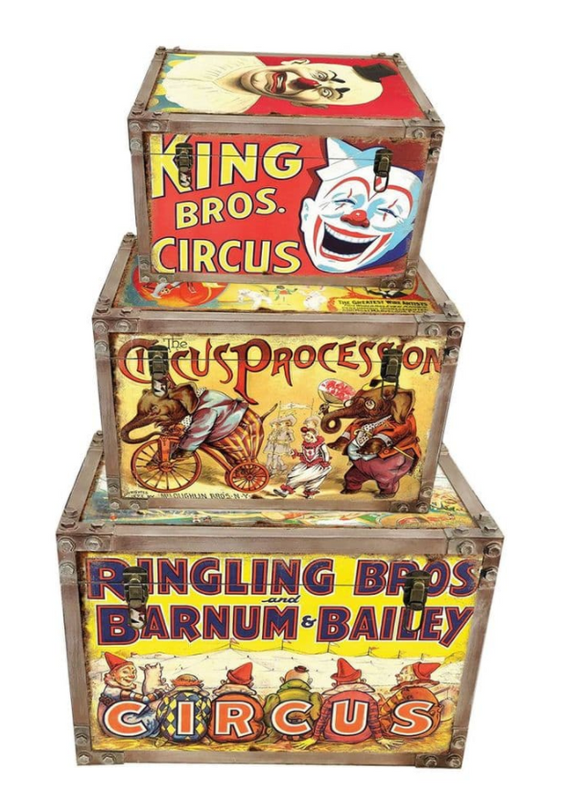 Circus Strapped Trunk