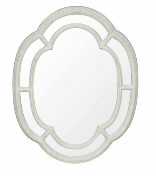 Stone Oval Mirror