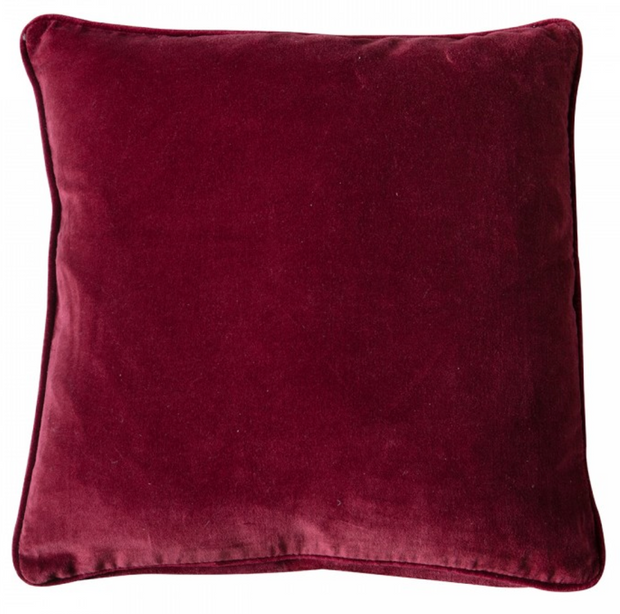 Eterno Velvet Cushion Claret