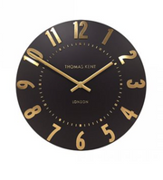 Mulberry Wall Clock, 12" Onyx