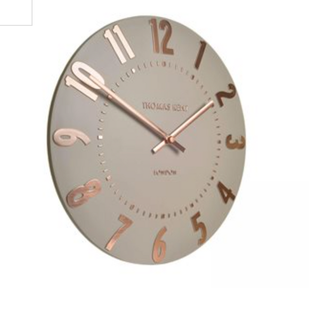Mulberry Wall Clock, 20", Rose Gold