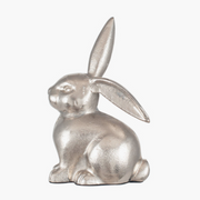 Silver Metal Small Rabbit Ornament