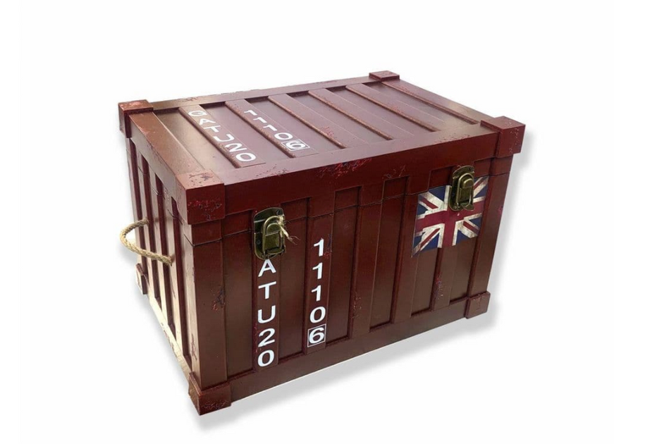 Shipping Container Storage Trunk, 44cm – Jersey Oak Furniture