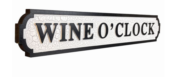 Wine O'Clock sign