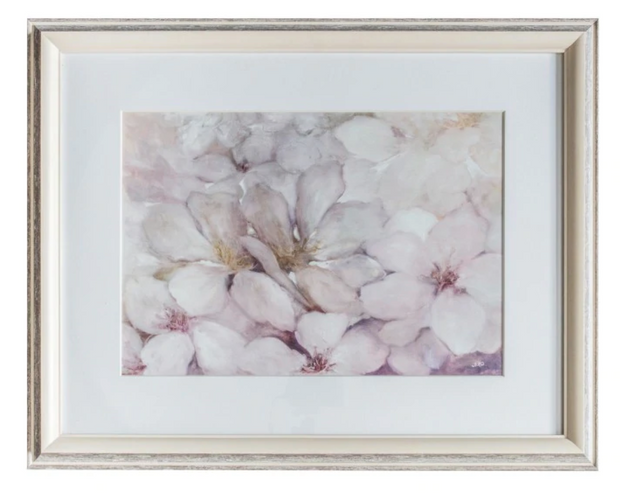 Dusky Blush Floral Framed Art