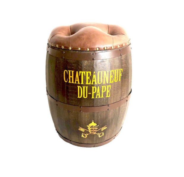 Chateauneuf du Pape Barrel Storage Stool