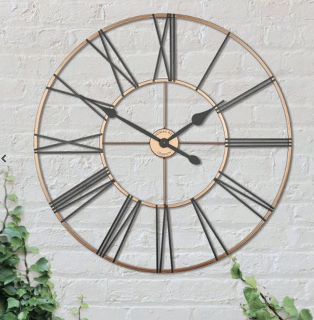 Summer House Wall Clock, Copper