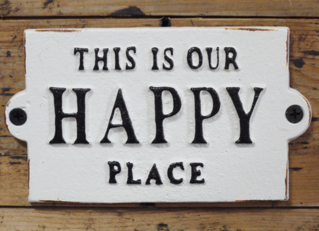 Happy Place sign