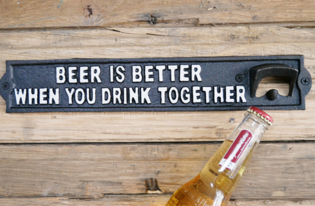 Sign with Bottle opener