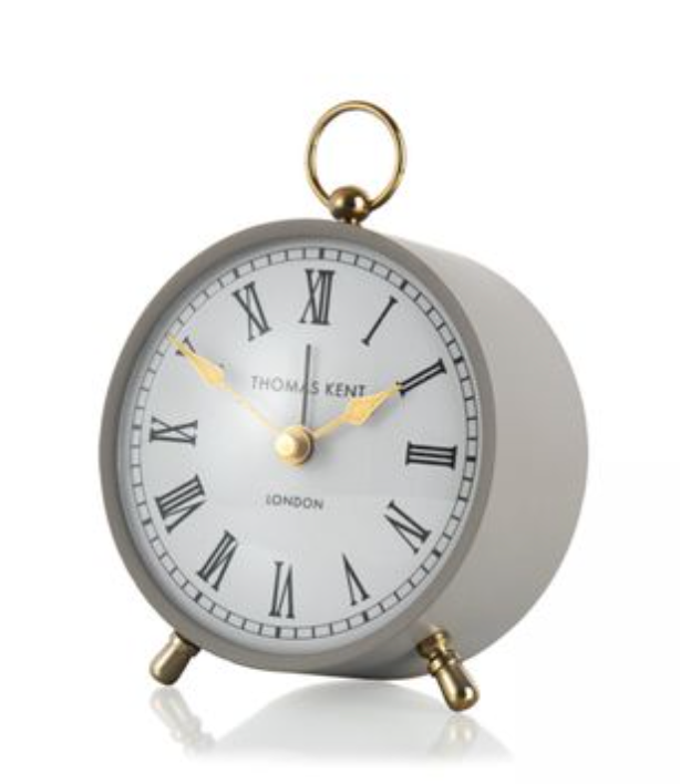 Wren Alarm / Mantle Clock, 4", Dove