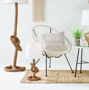 Nautical Rope Knot and Jute Table Lamp