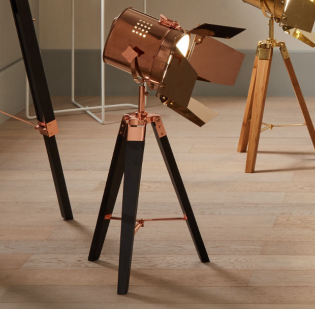 Hereford Copper and Black Tripod Table Lamp