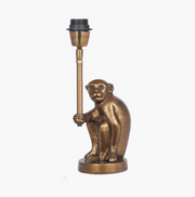 Capuchin Antique Brass Metal Monkey Table Lamp
