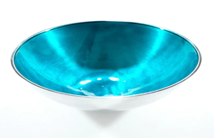Aqua Large Round Bowl