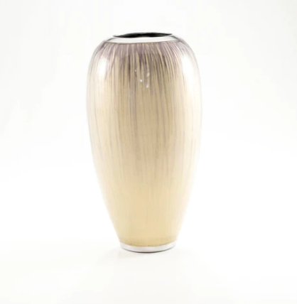 Brushed Silver Vase