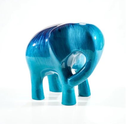 Brushed Aqua Elephant, XL