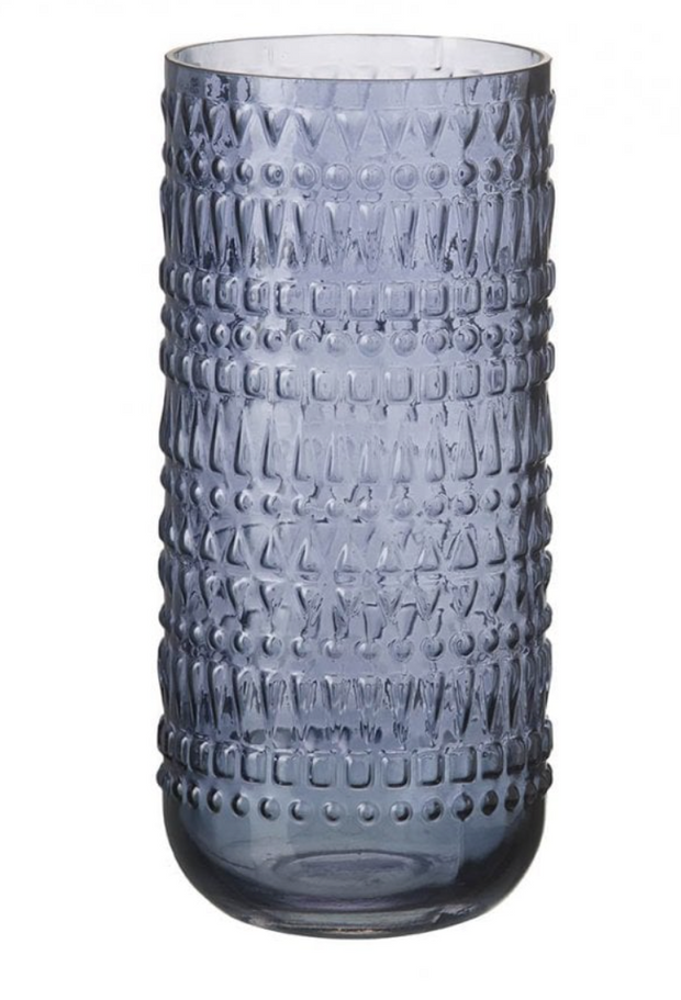 parlane blue glass vase 'Orianna'