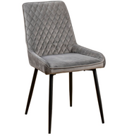 Soft Touch Diamond Back Chair, Grey