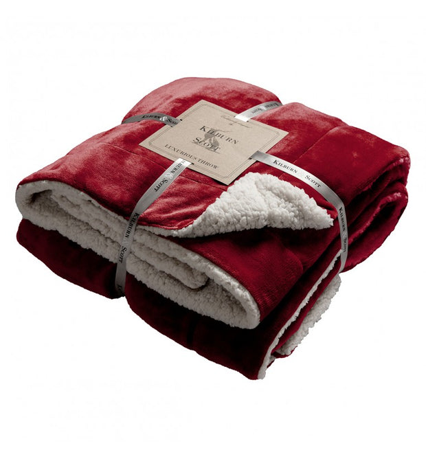 Sherpa Throw Red