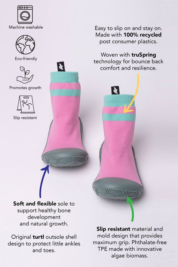 Turtl Socks in a Shell - Pink