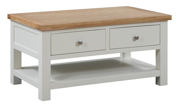 Derwent Painted Coffee Table With 2 Drawers