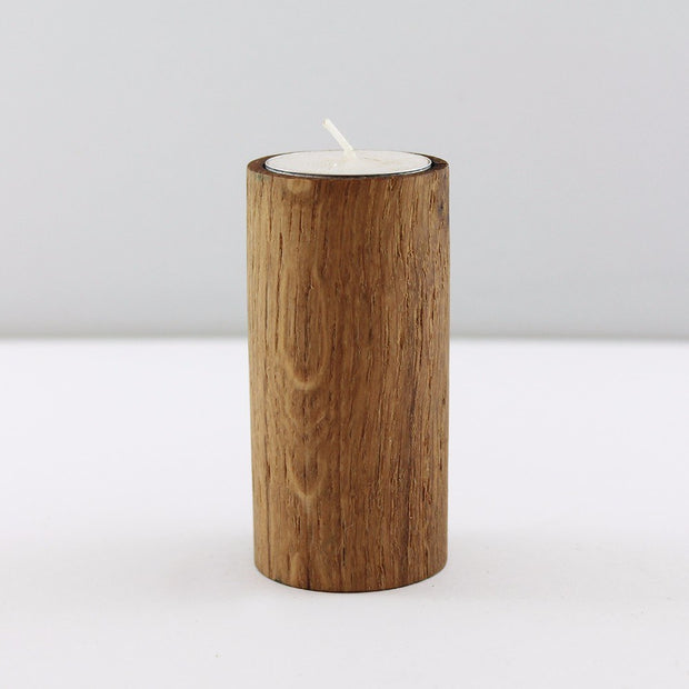 Cylinder Candle Holder (Oiled) - Various Sizes