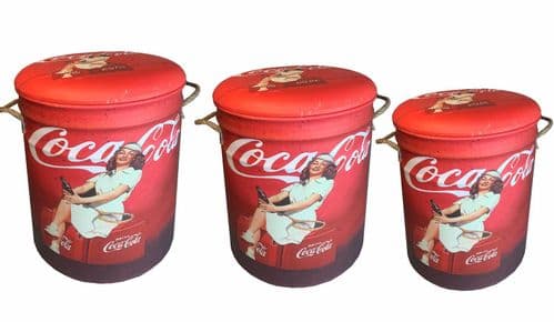 Coca Cola Storage Stool